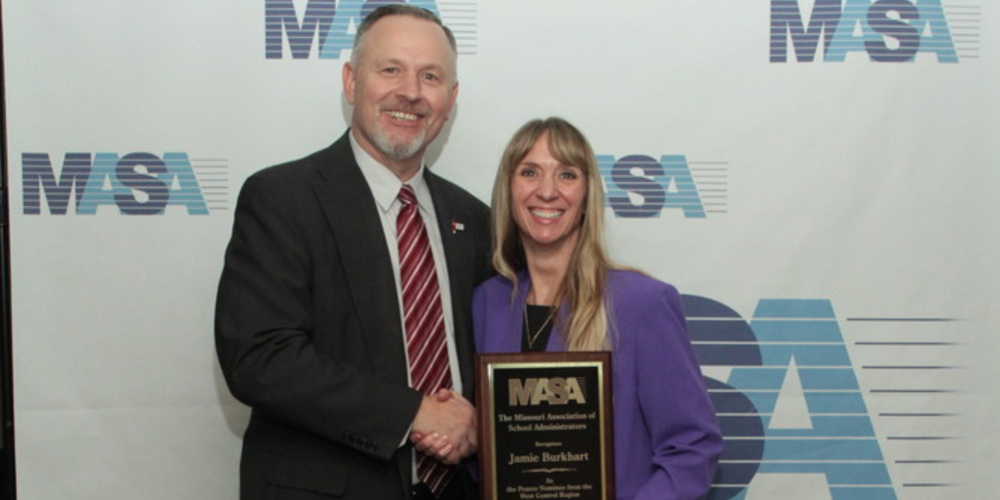 Dr. Jamie Burkhart, Pearce Award Nominee and Dr. Brad Swofford, MASA