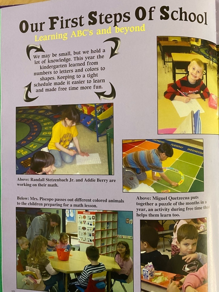 kindergarten yearbook page 3