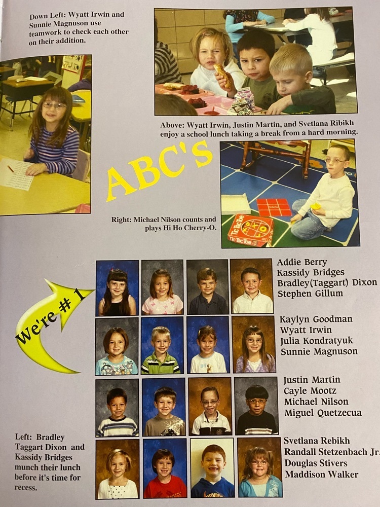 kindergarten yearbook page 4